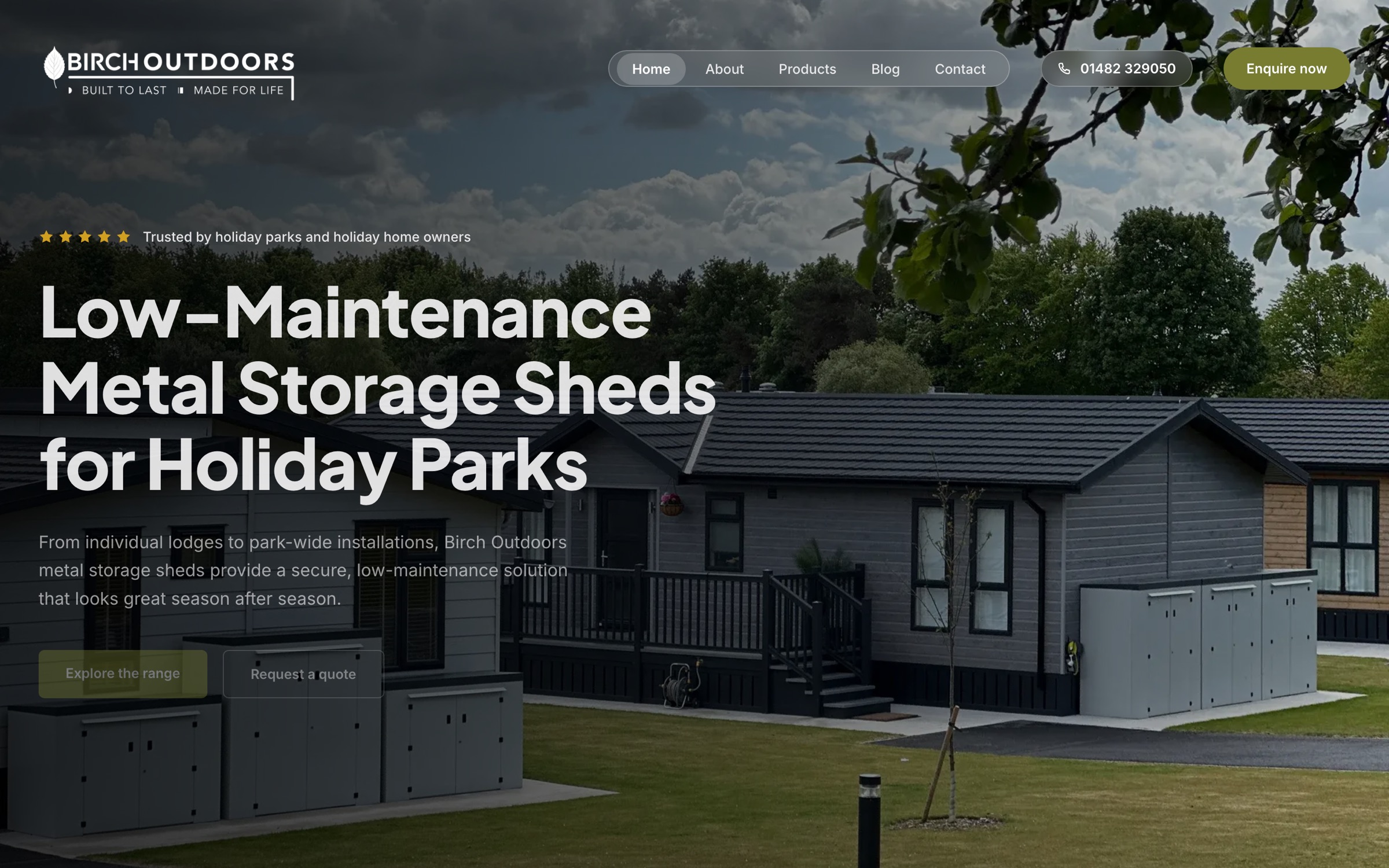 Birch Outdoors website