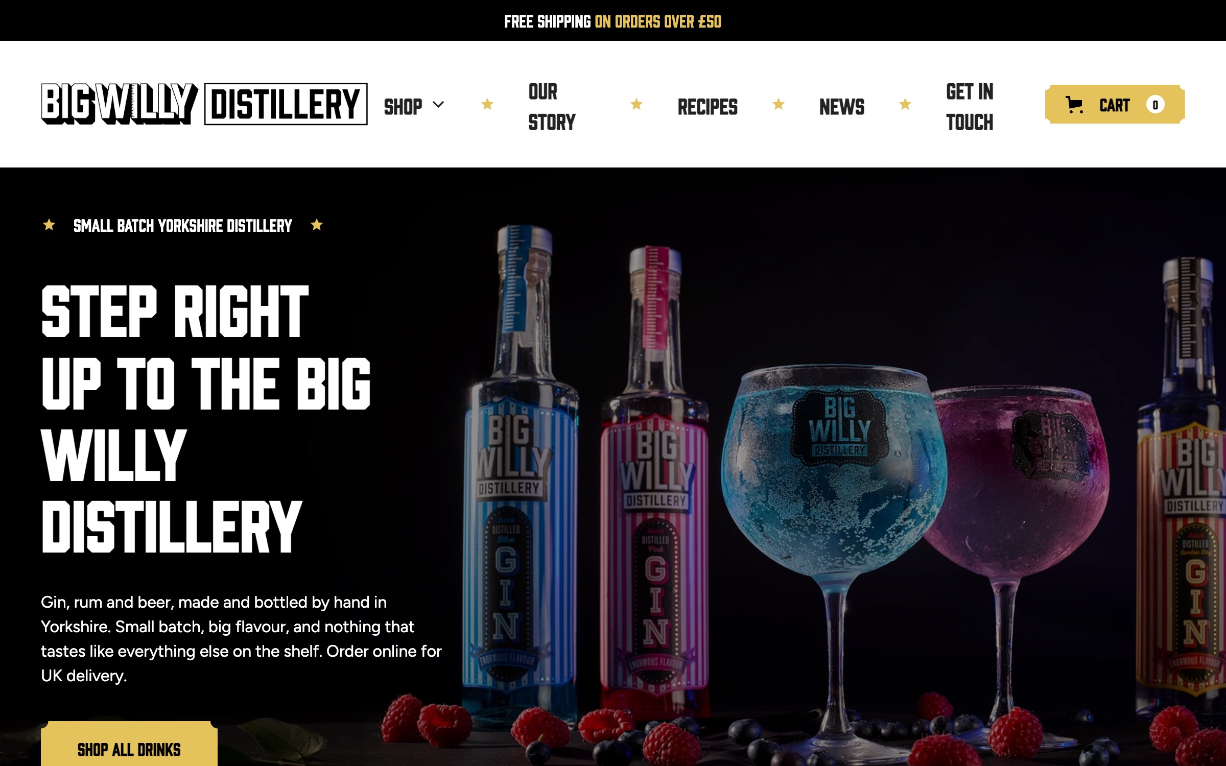 Big Willy Distillery website